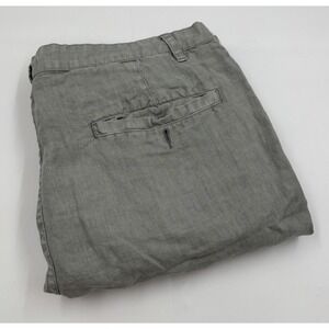 Carbon 2 Cobalt Men's 38 Gray Linen Flat Front Chino‎ Shorts